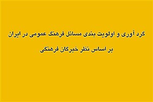 تصویر  گردآوری و اولویت‌بندی مسائل فرهنگ عمومی در ایران